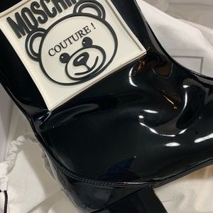 Black Moschino boots
